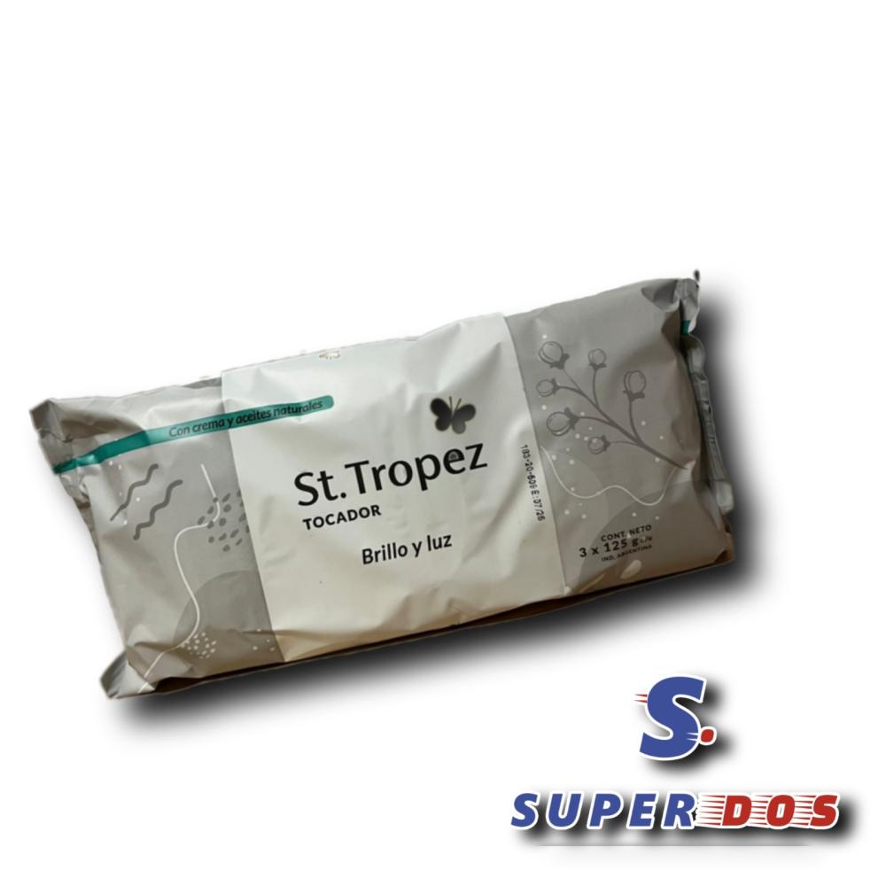 JABON TOC.ST TROPEZ BRILLO Y LUZ 3 X 125G.