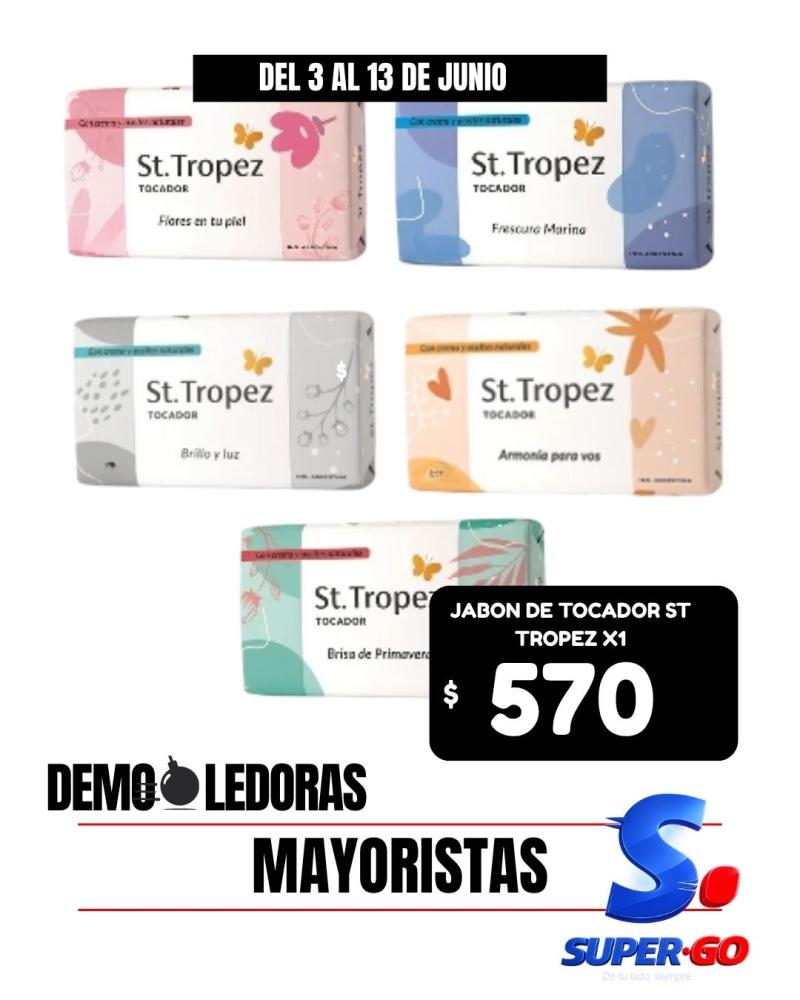 JABON TOC.ST TROPEZ FLORES EN TU PIEL X 125G.