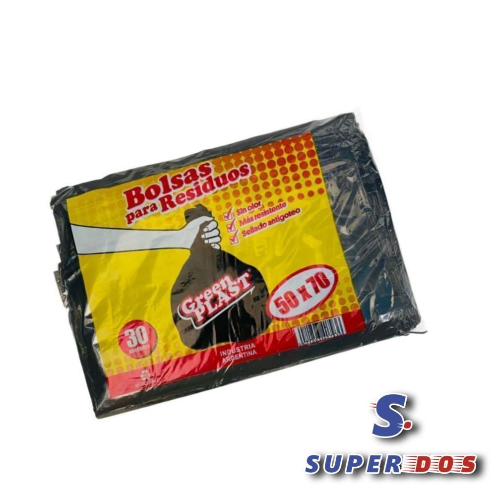 BOLSAS P/RES.GREENPLAST ROLLO 50 X 70