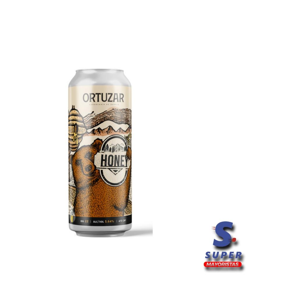 CERVEZA ORTUZAR HONEY X 473ML.