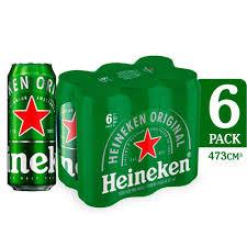 CERVEZA HEINEKEN 6 X 473ML.LATA