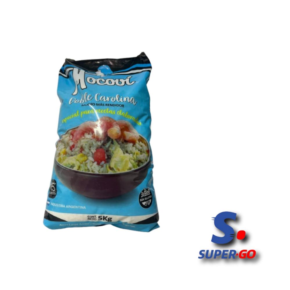 ARROZ MOCOVI DOBLE CAROLINA X 5KG. LAMINADO