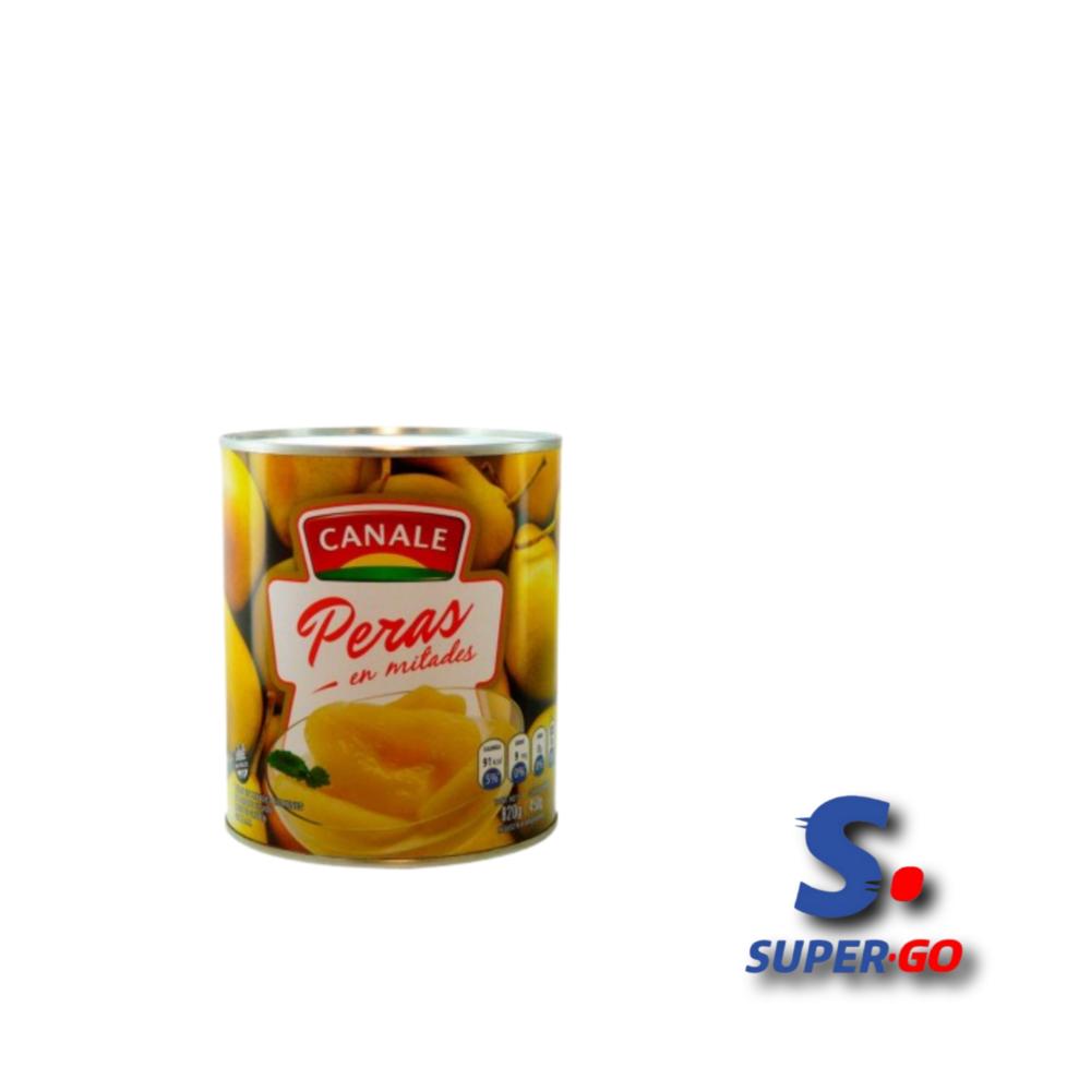 PERAS CANALE EN MITAD X 450G.