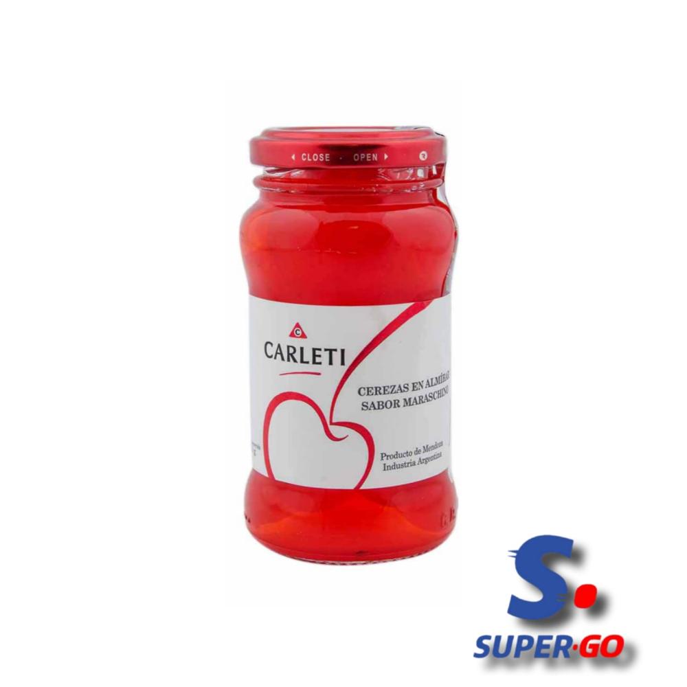 CEREZAS CARLETTI EN ALMIBAR X 200G.