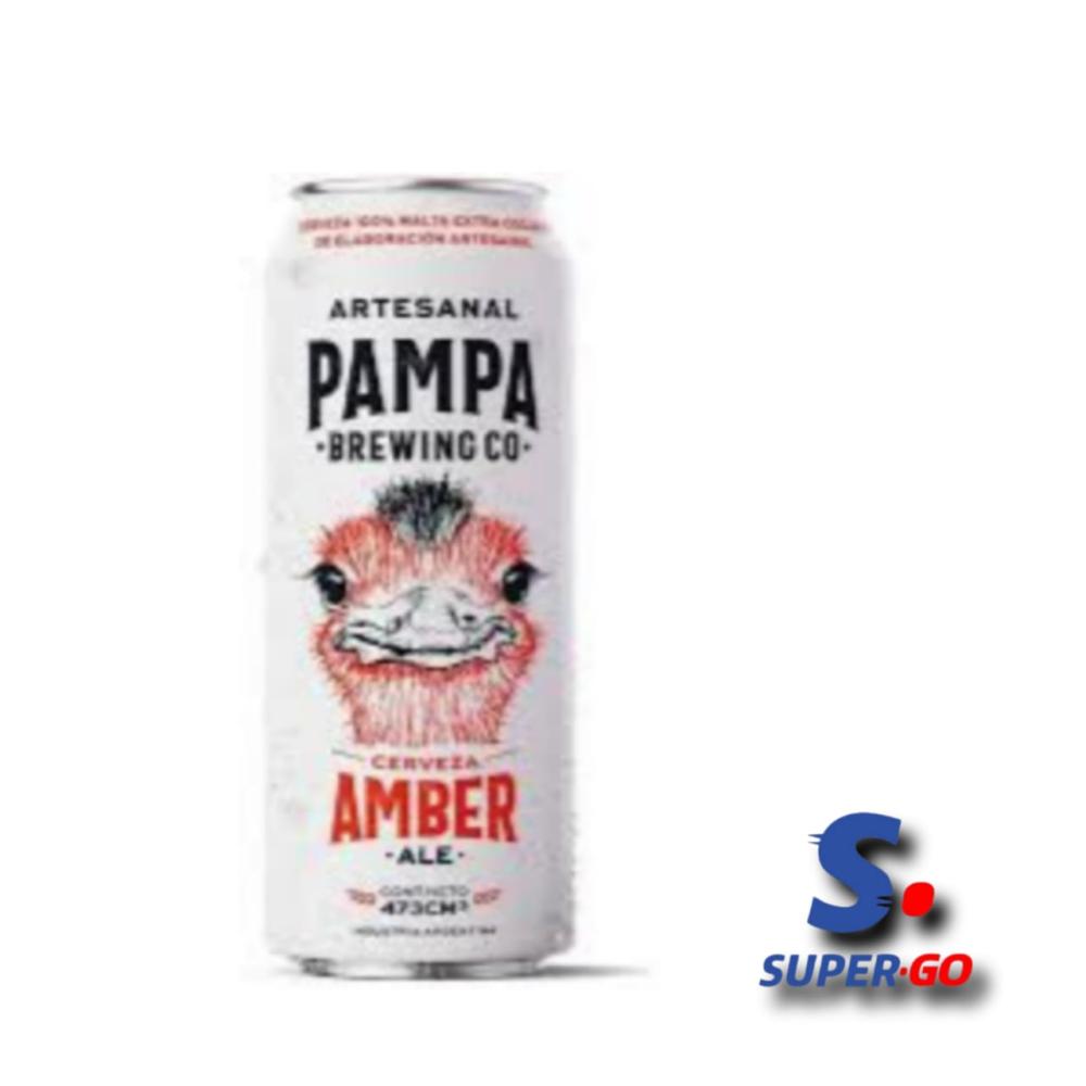 CERVEZA PAMPA BREWING AMBER ALE 6 X 473ML.