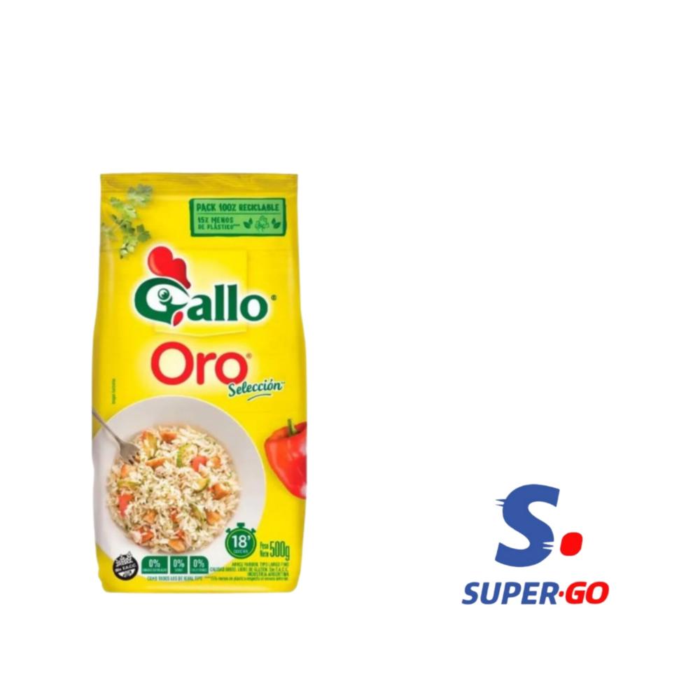 ARROZ GALLO LARGO FINO BOLSA X 500GR