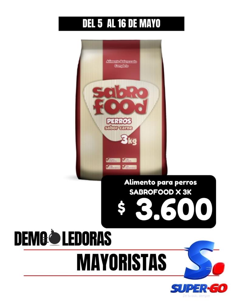 ALIM.P/PERRO SABROFOOD ADULTO X 3KG.