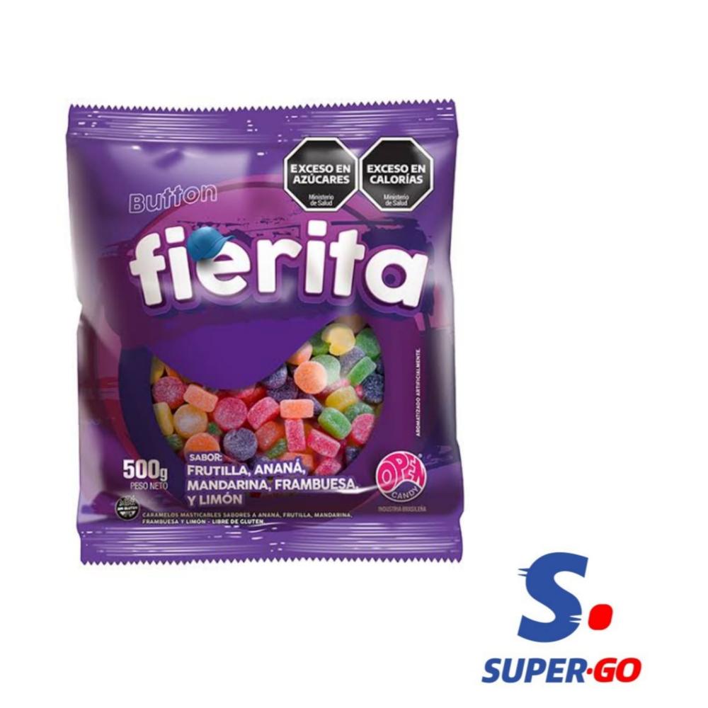 GOMITAS FIERITA BUTTON SURTIDAS X 500G.