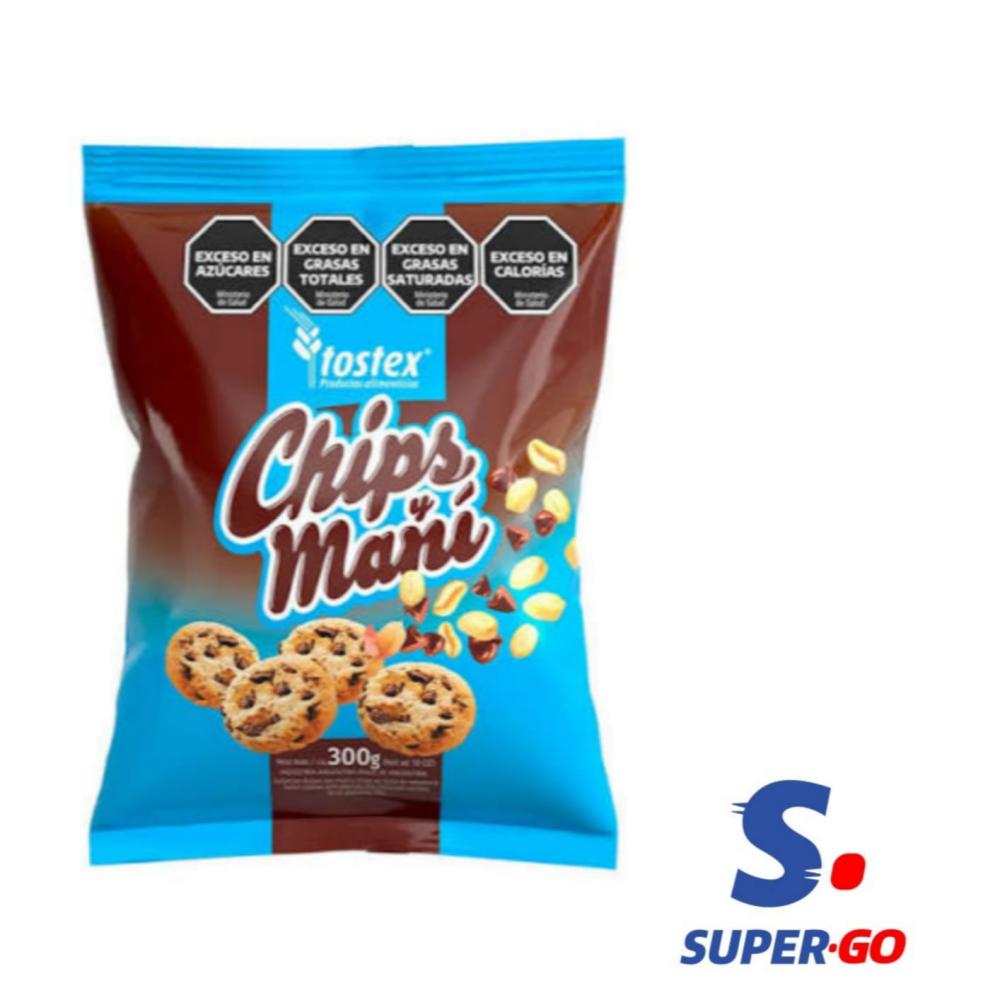 GALL.TOSTEX C/CHIPS CHOCOLATE Y MANI  X 270G.