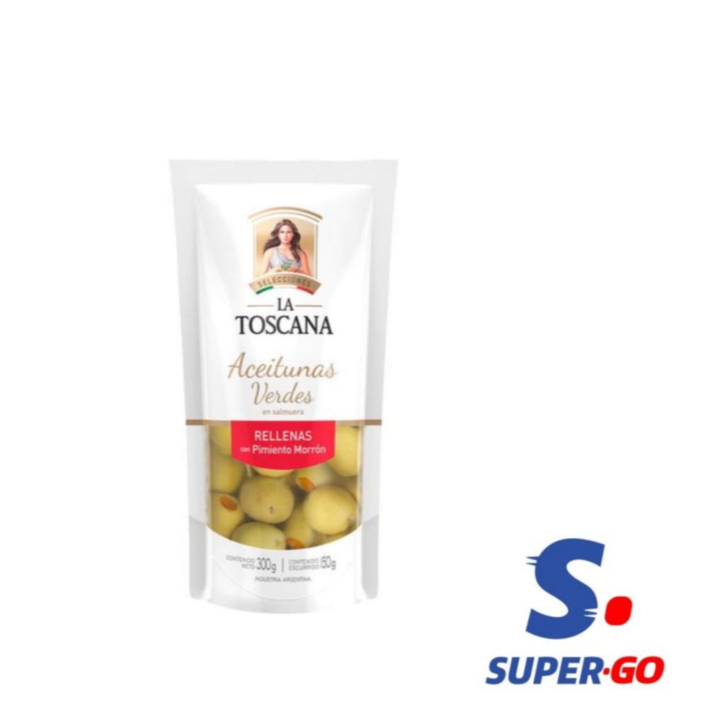 ACEITUNAS LA TOSCANA VERDES RELLENAS X 250G.D/P