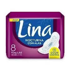 TOALL.LINA NOCTURNA C/ALAS X 8 UNID.