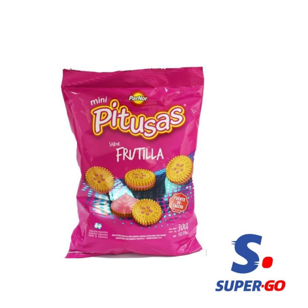 GALL.PARNOR MINI PITUSAS FRUTILLA X 300G.