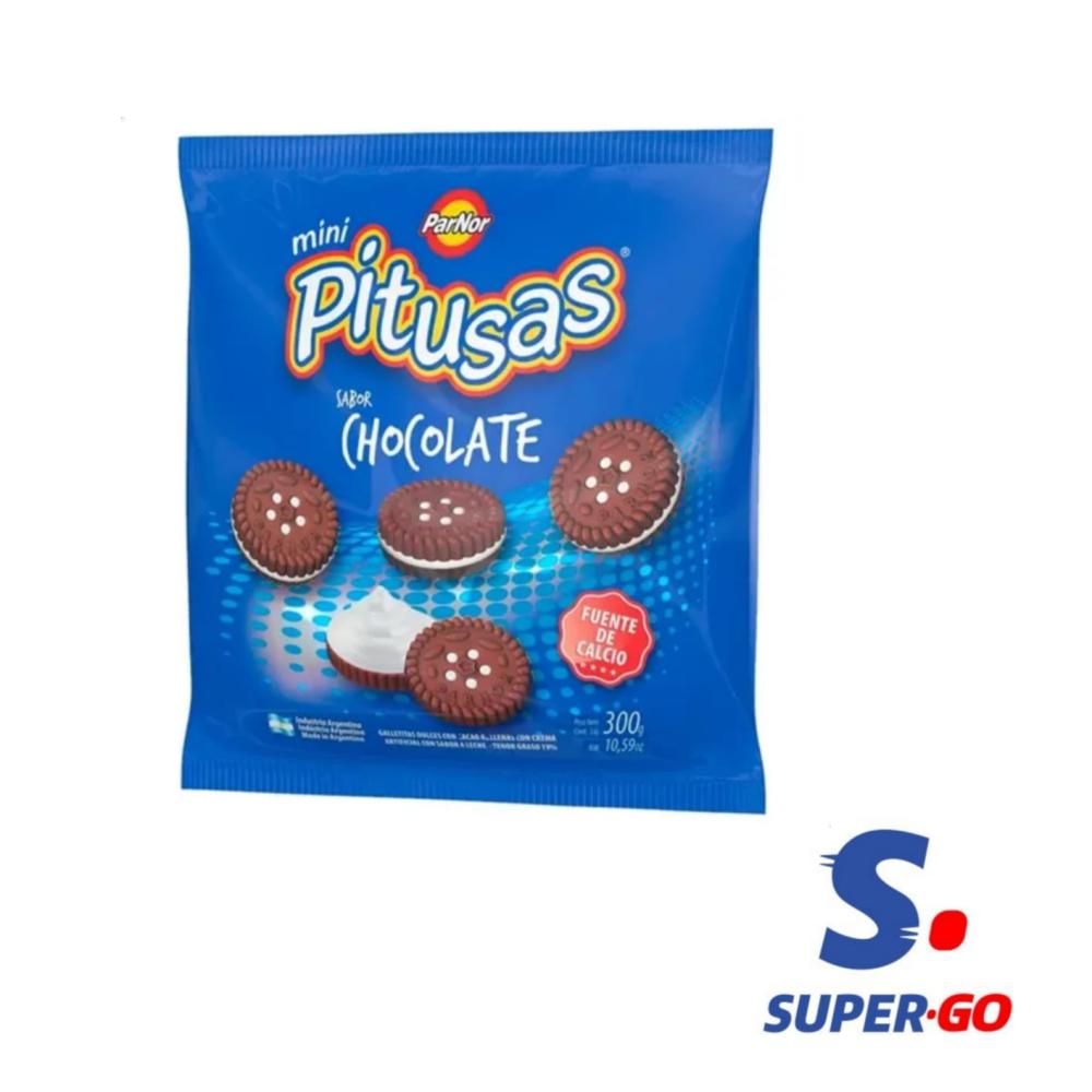 GALL.PARNOR MINI PITUSAS CHOCOLATE X 300G.