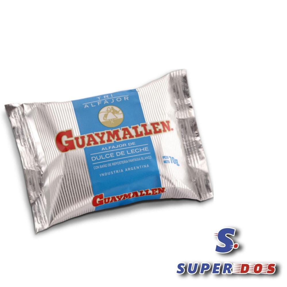 ALFAJOR GUAYMALLEN BLANCO X 70G.
