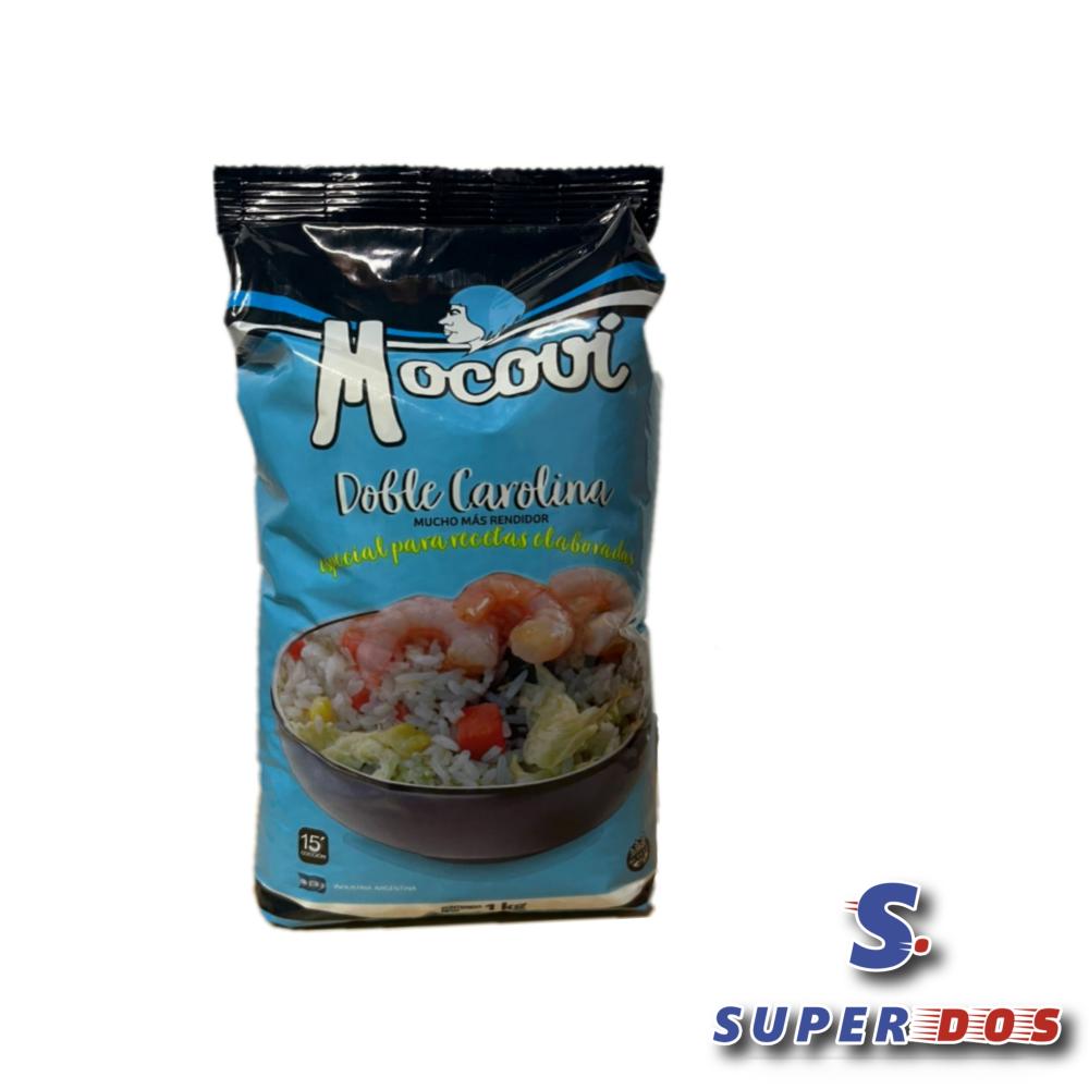 ARROZ MOCOVI DOBLE CAROLINA X 1KG. LAMINADO