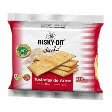 TOST.RISKY-DIT DE ARROZ S/SAL X 150G.