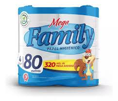PAPEL HIGIENICO MEGA FAMILY X 4 UNID.