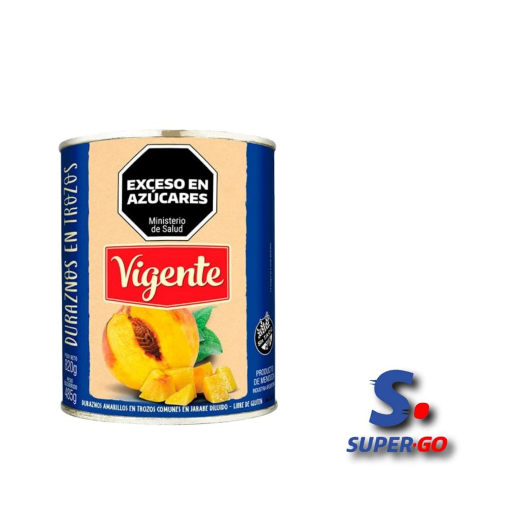 DURAZNOS VIGENTE MITADES X 820G.