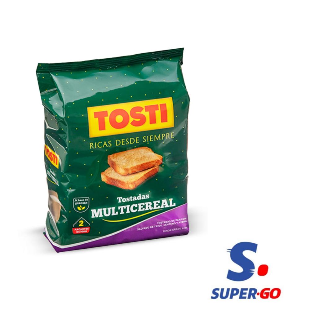 TOSTADAS TOSTI MULTICEREAL X 200G.