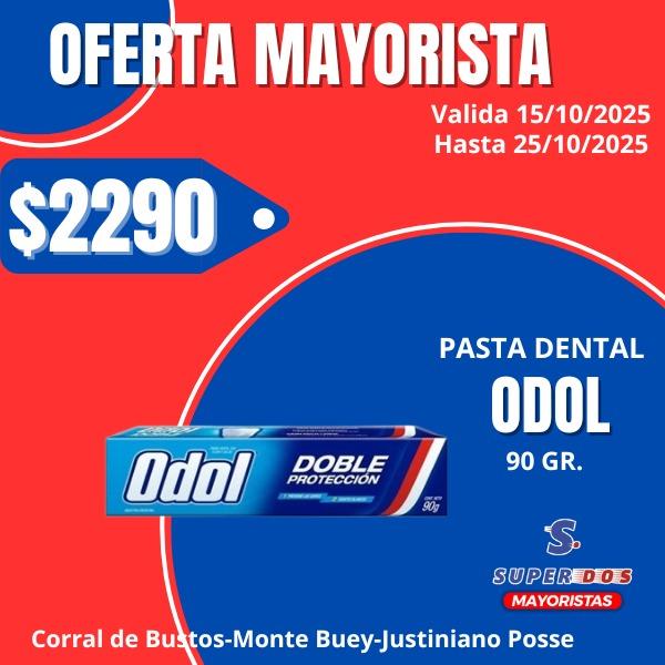 CREMA DENTAL ODOL DIENTES BLANCOS X 90G.