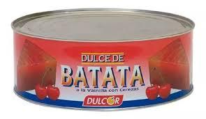 DULCE DULCOR BATATA C/CEREZA X 5 KG. LATA