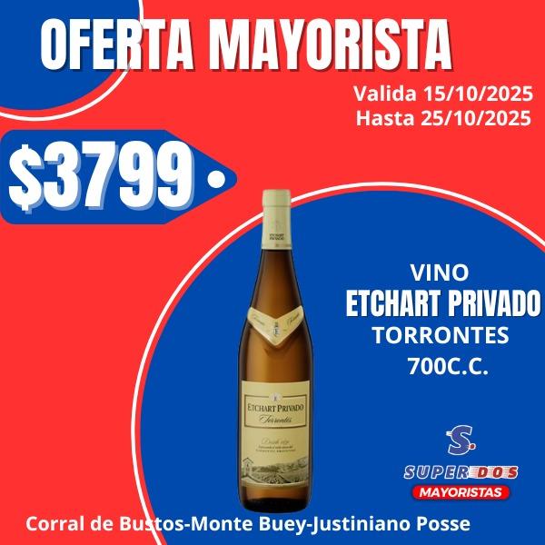 VINO ETCHART TORRONTES  X 750ML.