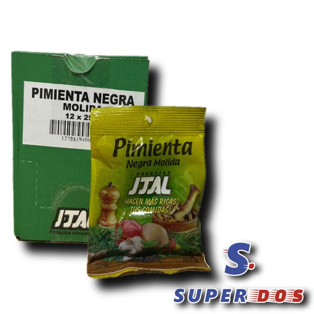 PIMIENTA ITAL NEGRA MOLIDA 12 X 25G