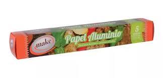 ROLLO PAPEL MAKE ALUMINIO X 5 M.