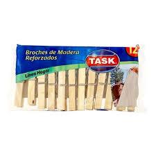 BROCHES TASK MADERA X 12 UNID.