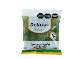 ACEITUNAS DELICIAS RIOJANAS VERDES N?1X 100G.