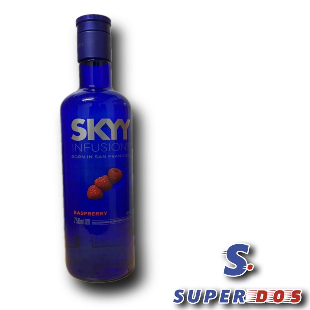 VODKA SKYY RASBERRY X 750ML.