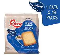 TOSTADAS RIERA DE MESA LIBRES X 200G.