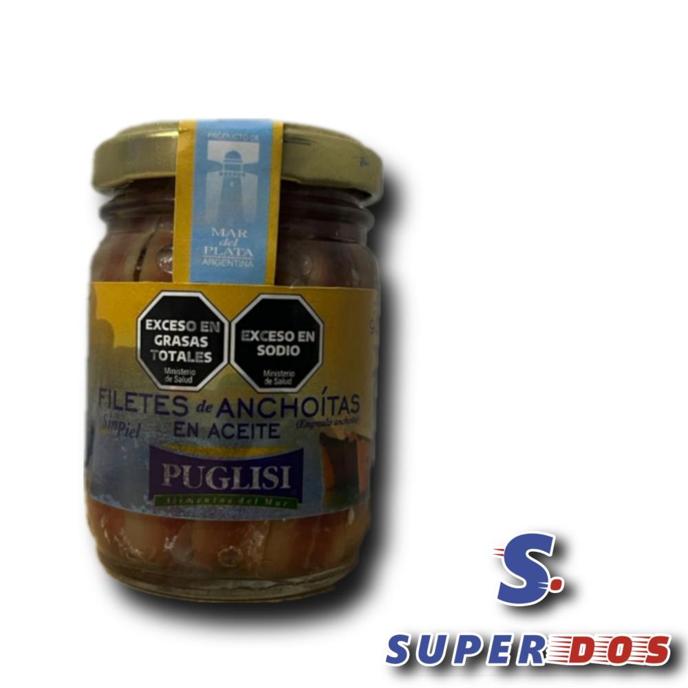 FILETES DE ANCHOITAS PUGLISI EN ACEITE X 90G.