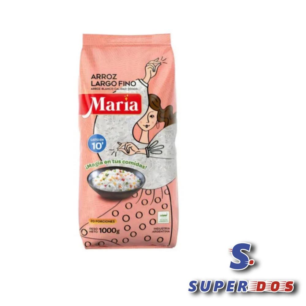 ARROZ MARIA LARGO FINO X 1KG.