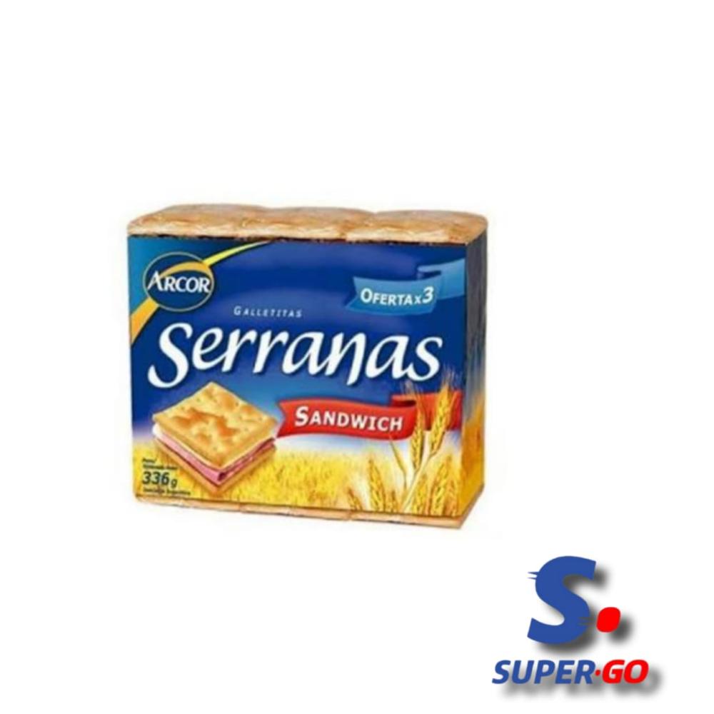GALL.SERRANAS SANDWICH X 336G.