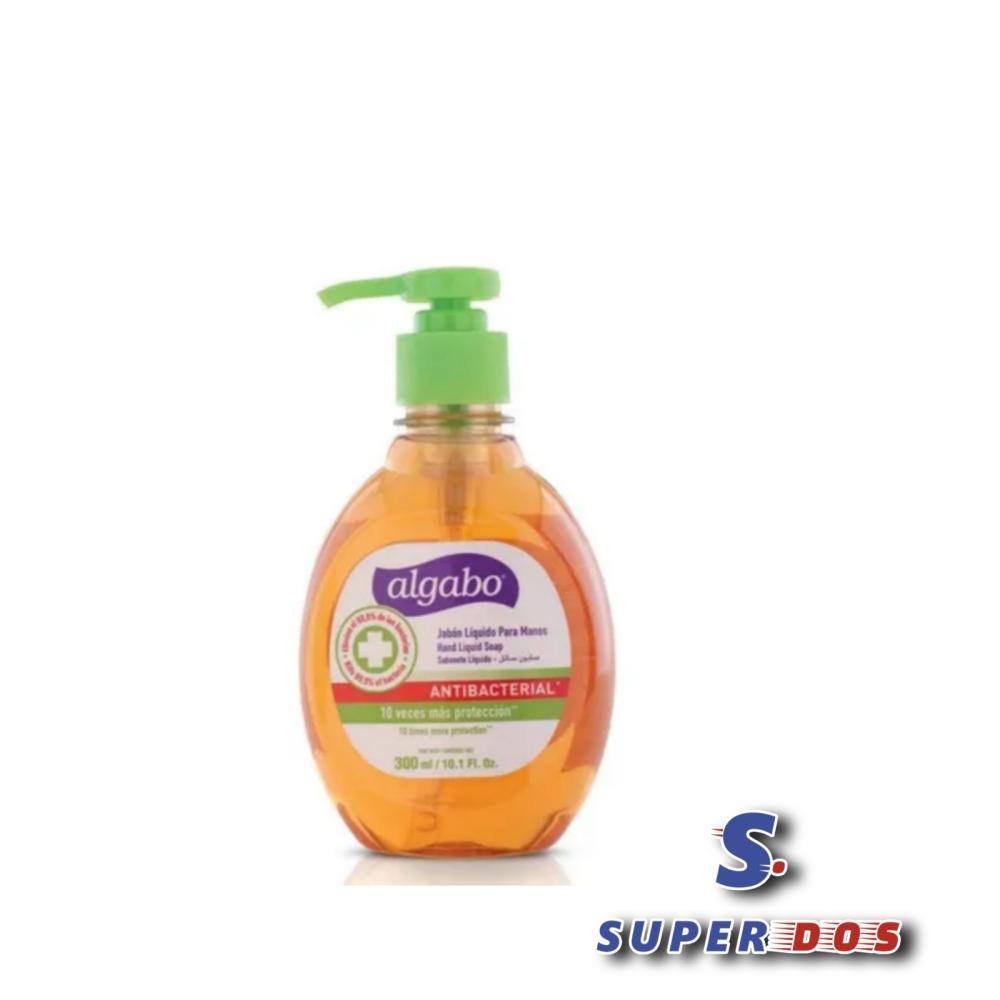 JABON LIQ.ALGABO ANTIBACTERIAL X 300ML.C/VAL.