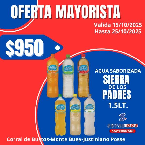 AGUA SAB.SIERRA DE LOS PADRES MANZANA R.X 1.5L.