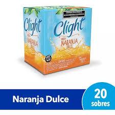 JUGO CLIGHT EN POLVO NARANJA DULCE X 20S.
