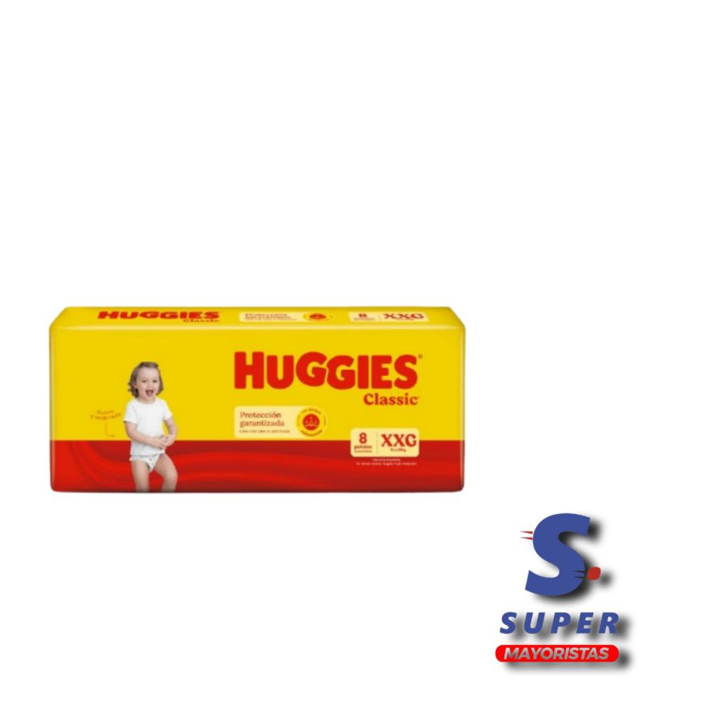 PA?ALES HUGGIES CLASSIC XXG X 8 UNID. AMARILLO