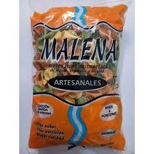 FIDEOS SECO MALENA MULTICOLOR X 400G.