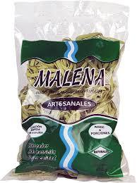 FIDEOS SECO MALENA C/ESPINACA ANCHOS X 400G.