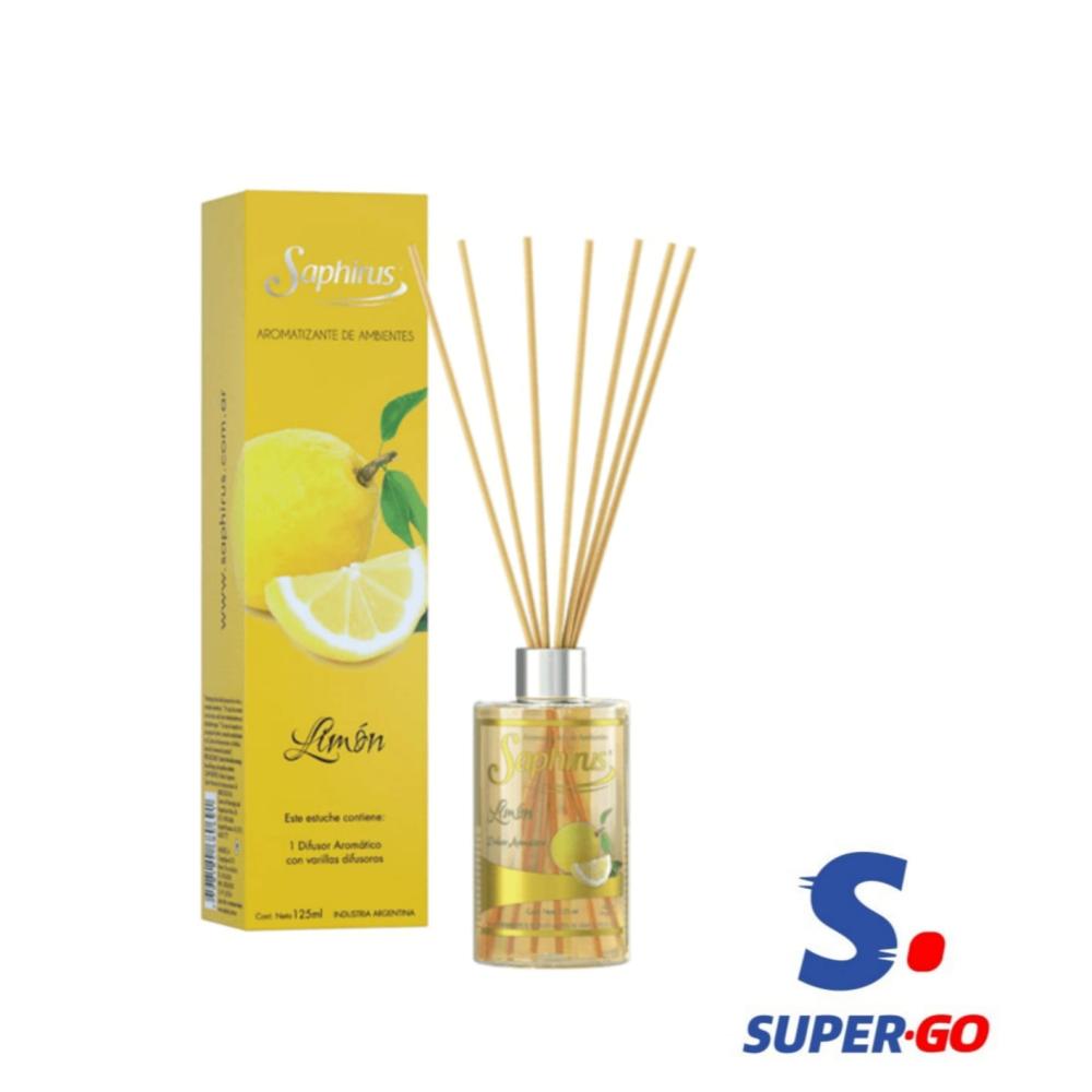 DIFUSORES SAPHIRUS LIMON X 125ML.
