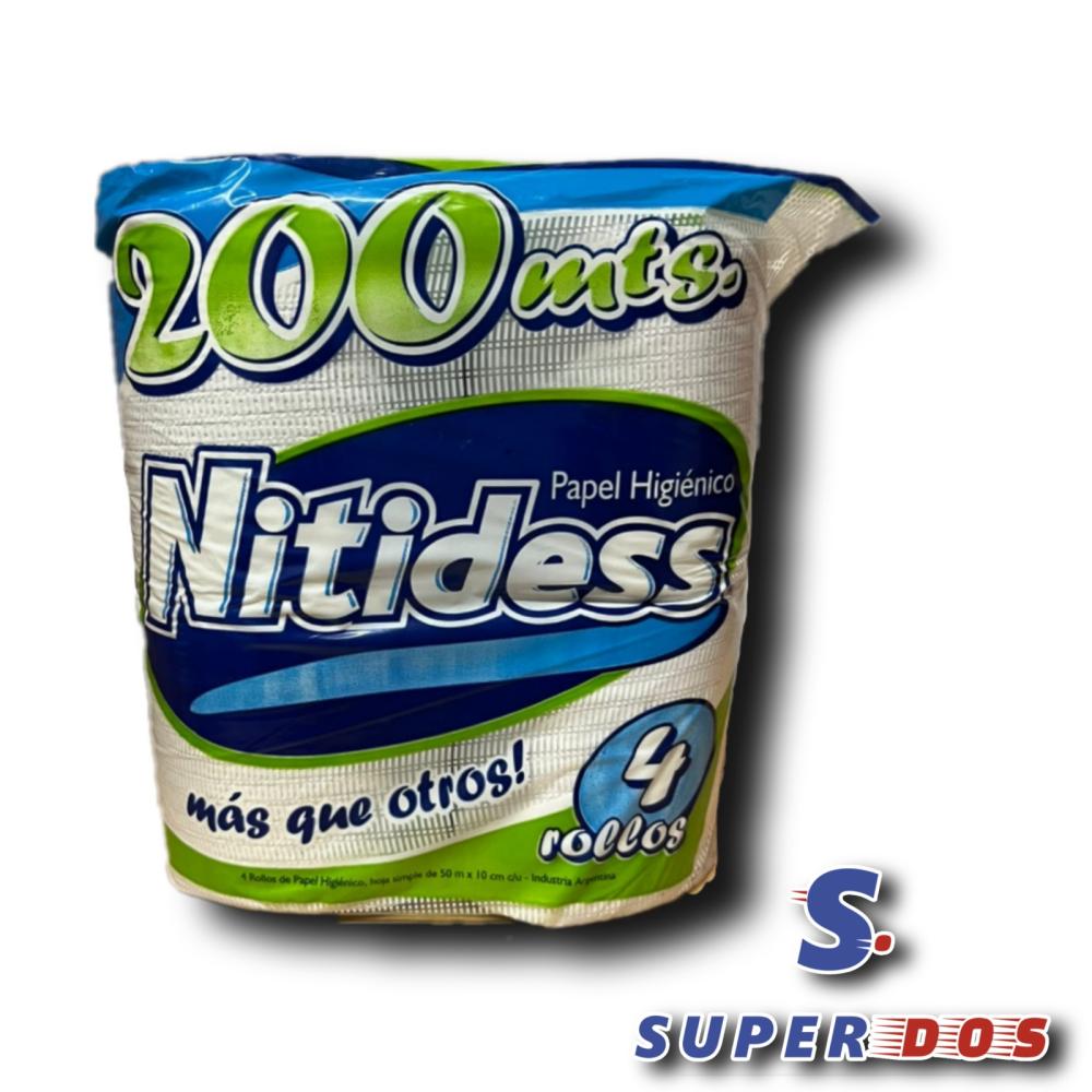 PAPEL HIG.NITIDESS 4 X 50MTS. 
pack x 12 
