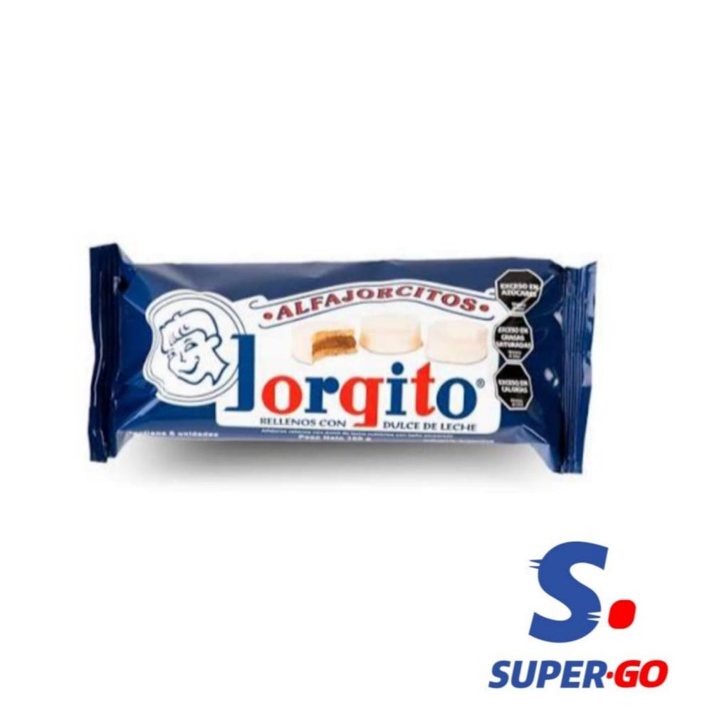 ALFAJOR JORGITO GLASEADO 6 X 128G.