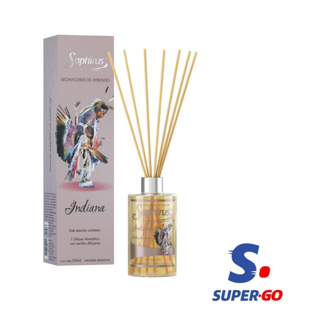 DIFUSORES SAPHIRUS INDIANA X 125ML.
