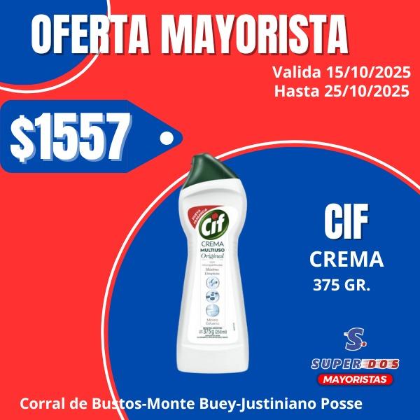 LIMP.CIF CREMA BIOACTIVE ORIGINAL X 375G.