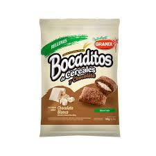 BOCADITOS GRANIX RELL.C/CHOCOLATE BLANCO X 180G.
