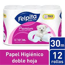 PAPEL HIGIENCO FELPITA BCO.PREMIEM 12 X 30 MTS.